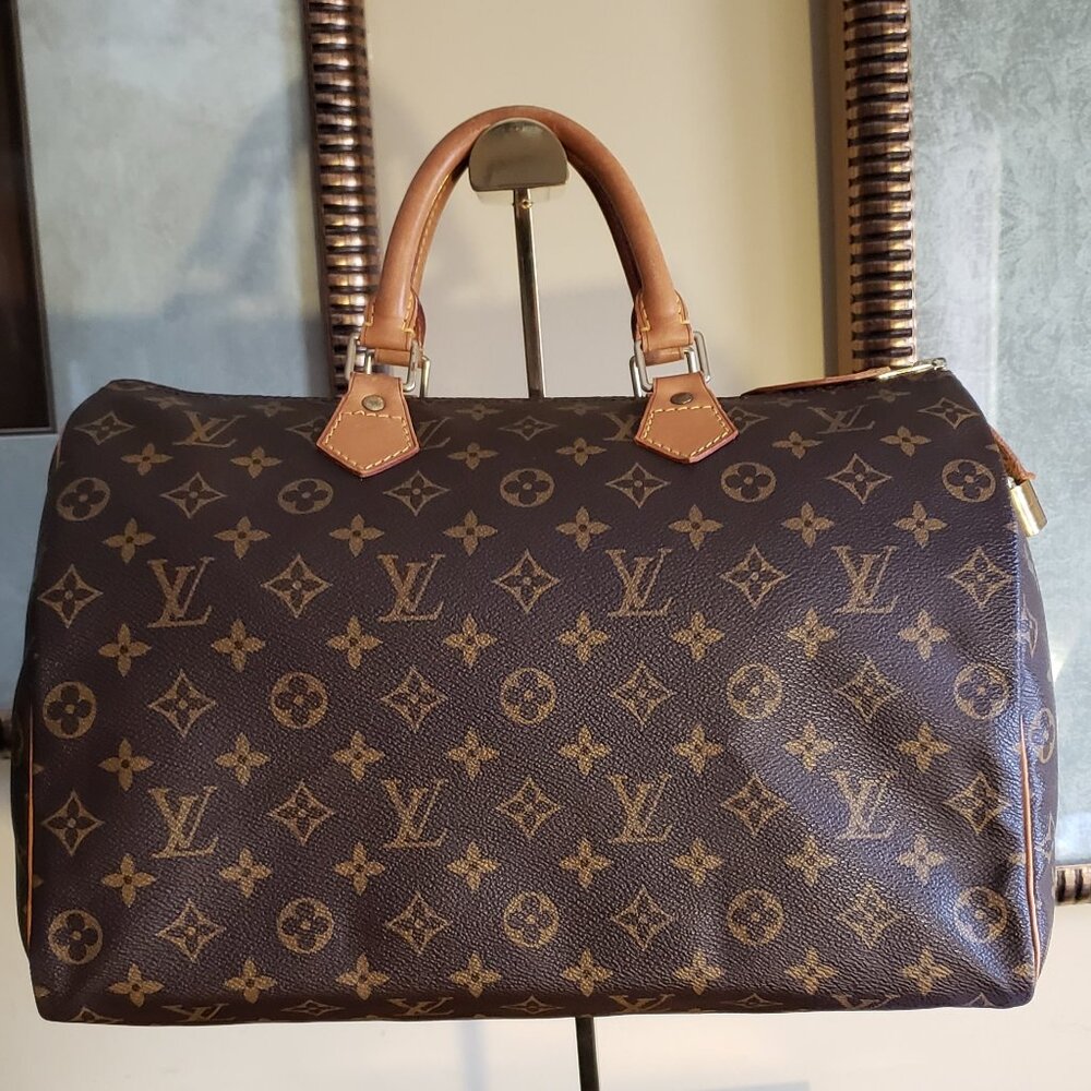 Louis Vuitton Speedy 35 Handbag Brown Monogram